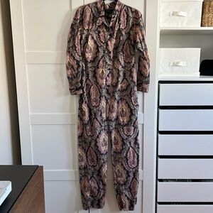 Isabel Marant Pink Paisley Jumpsuit, size 38 FR/ 6 US